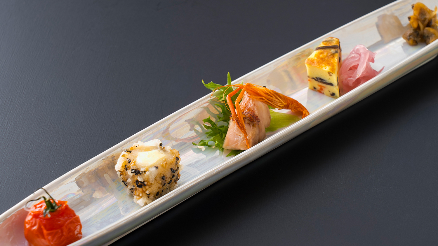 創作炙り会席前菜／一例