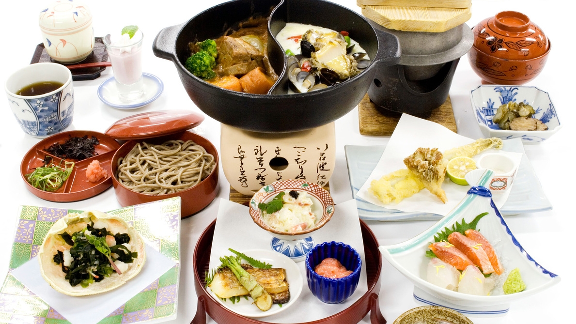 「山の幸・海の幸」２色鍋会席プラン