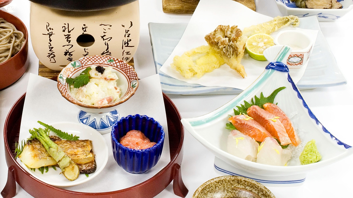「山の幸・海の幸」２色鍋会席プラン
