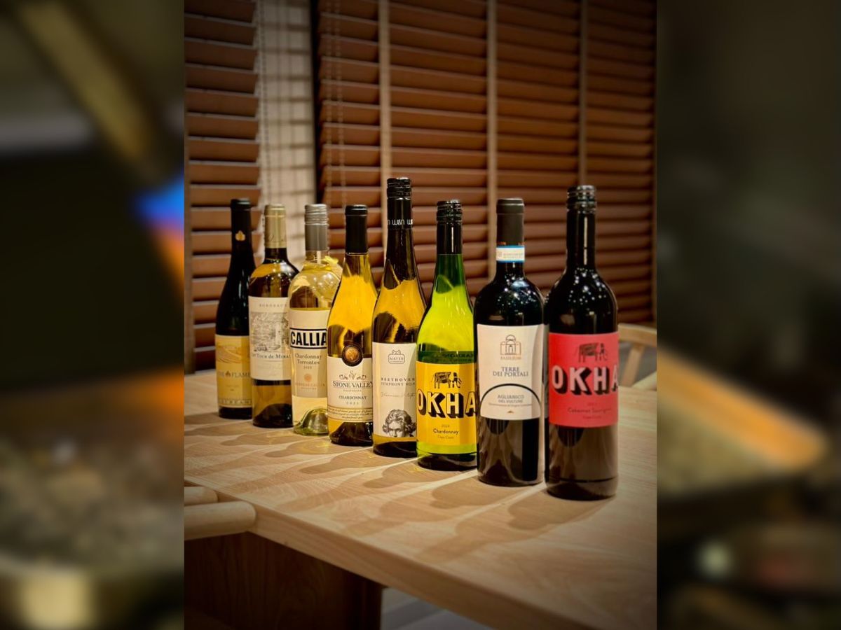 ワイン　横並び