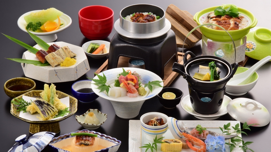 【うなぎ会席】夏に向けて、日本人が大好きな鰻を会席料理に。うなぎづくしの料理を是非堪能ください。