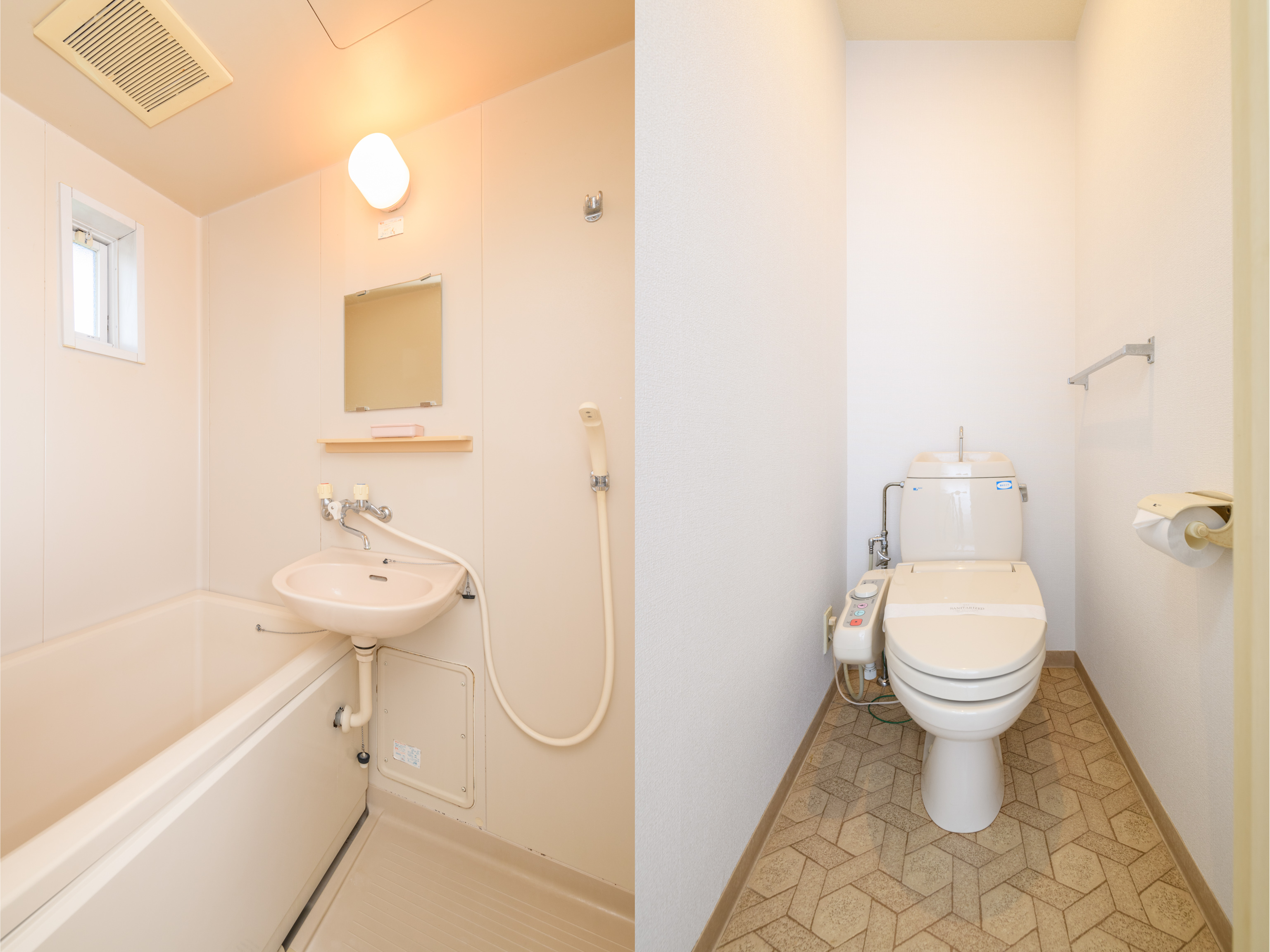 【喫煙】和室１～３人部屋　バス・トイレ