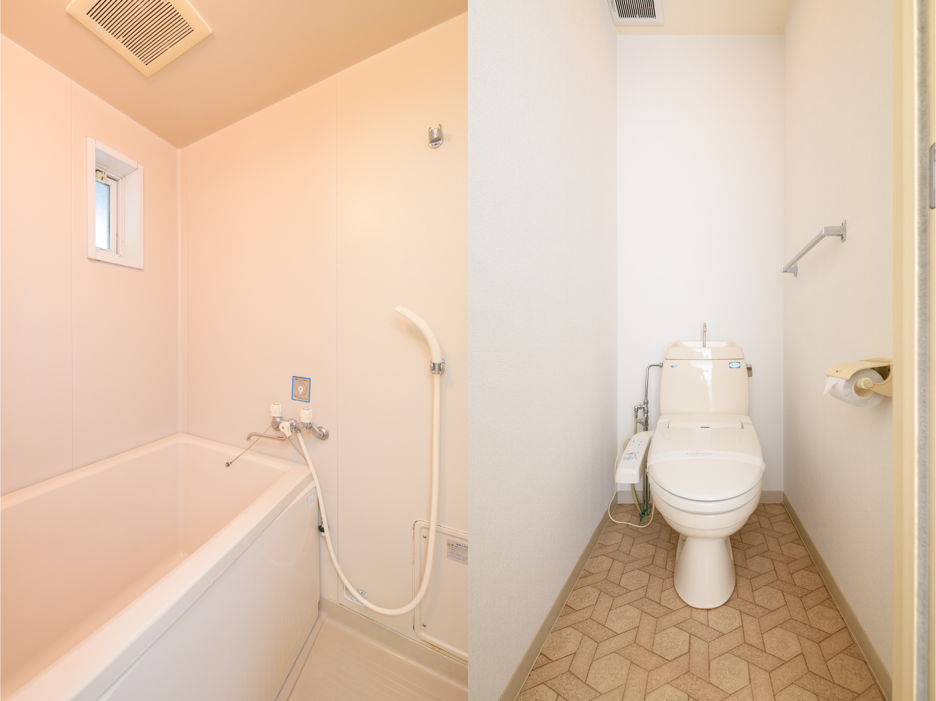 【喫煙】シングルルーム　バス・トイレ