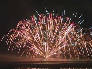 白浜海の祭典　水中花火　