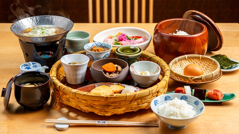 【朝食付】湯布院野菜と自家栽培米…身体に優しい朝ご飯