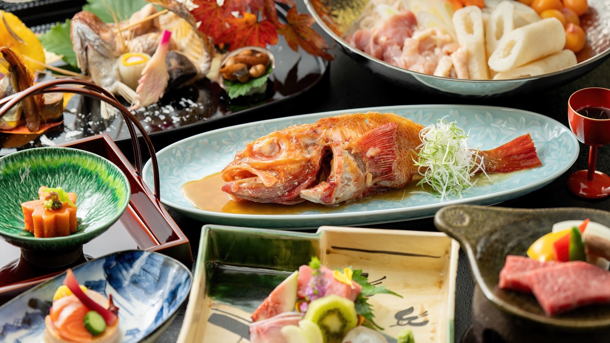 【日本の宿アワード2024受賞】10％OFF！とろける食感『キンキ』の姿煮-素材の味を愉しむ特選会席