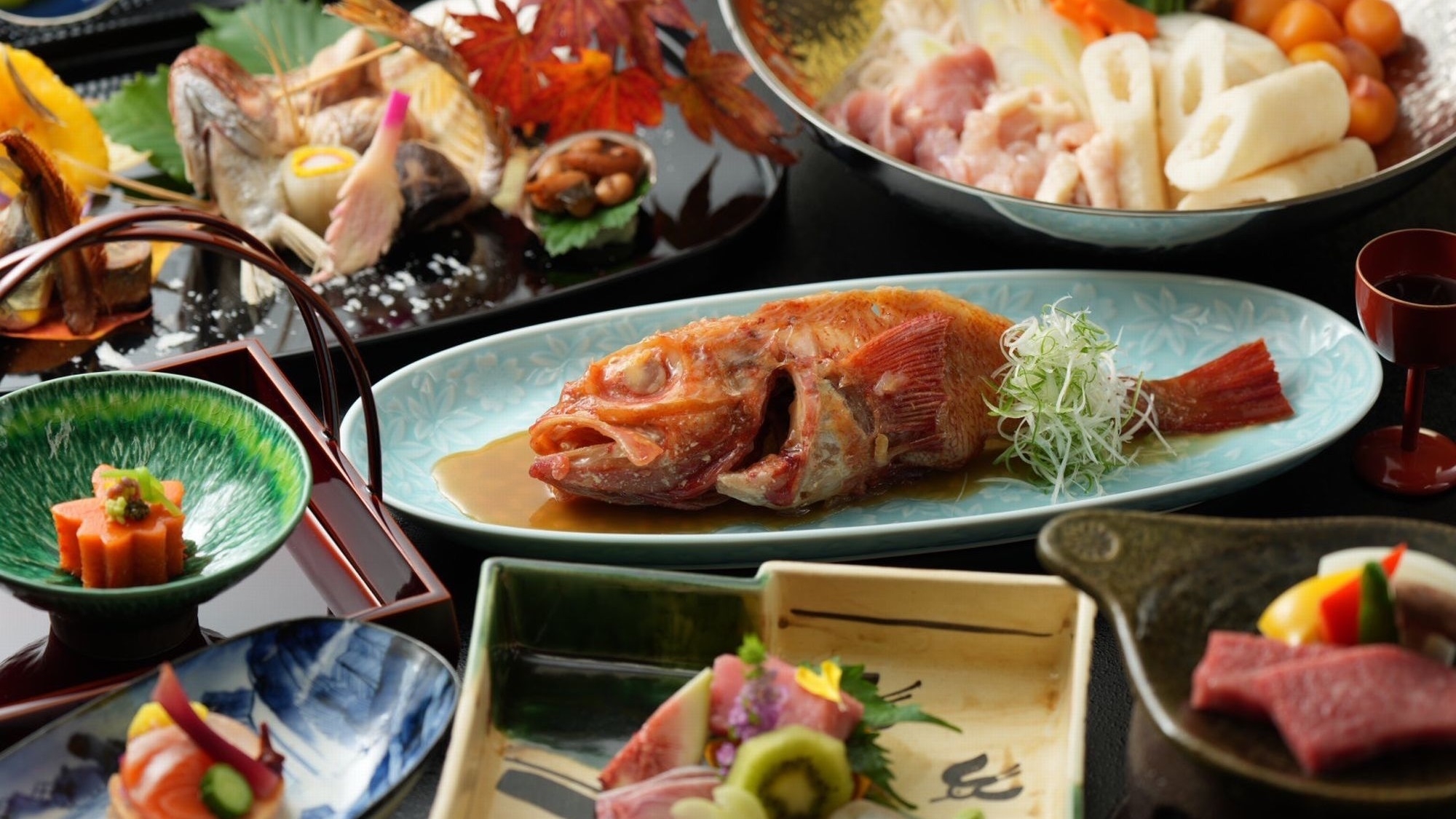 【12/29〜1/3 年末年始／オンライン決済】《特選会席》とろける食感『キンキ』の姿煮