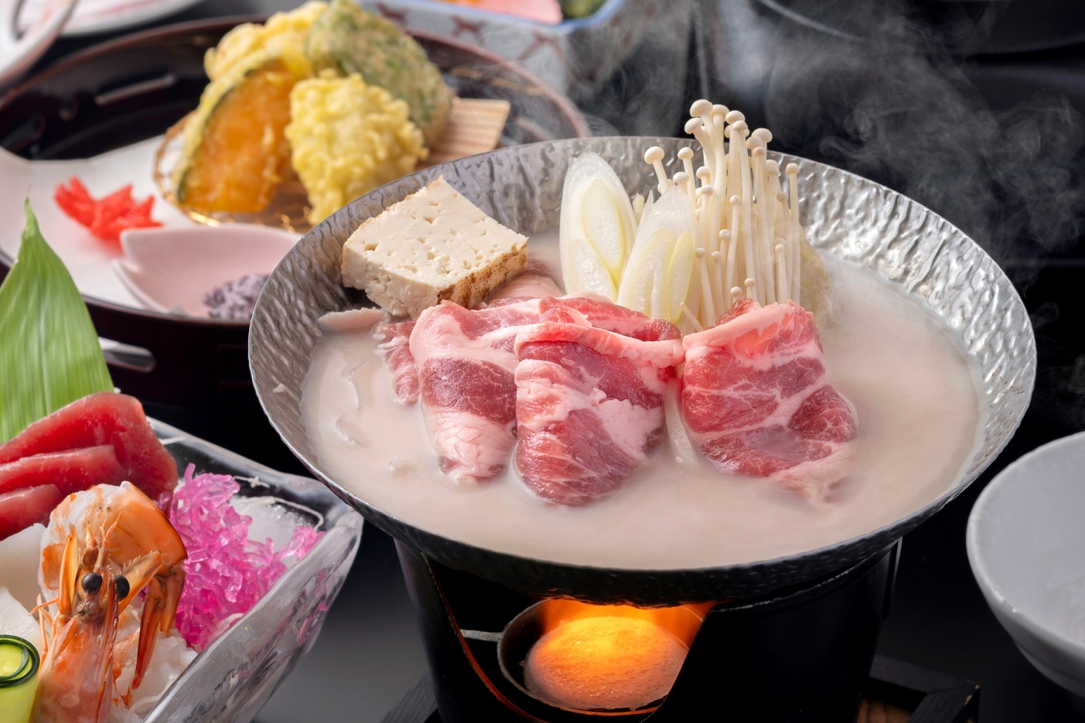 【ヘルシー豆乳鍋の和会席！】平日限定のリーズナブルなプラン1泊2食付(三国)【女性にも人気♪】