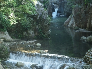 夏の鈍川渓谷