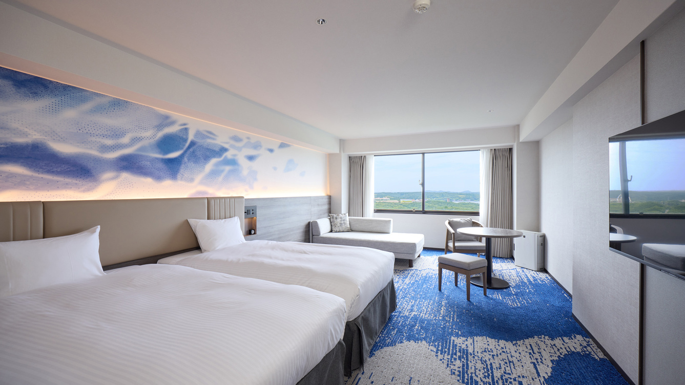 スーペリアツイン　オーシャンビュー　ユニットバス　33平米