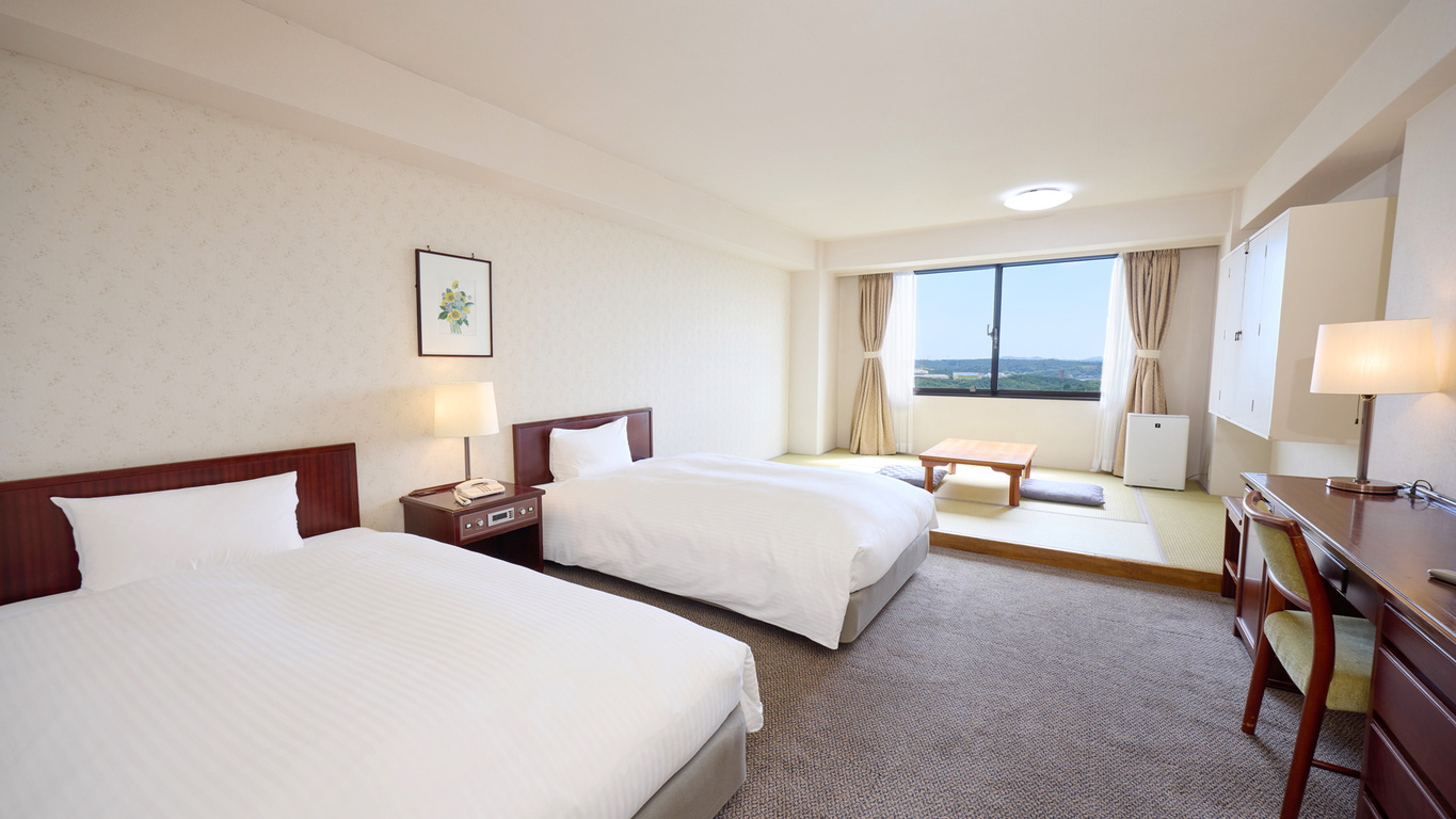 クラシックツイン和洋室オーシャンビュー ユニットバス36平米