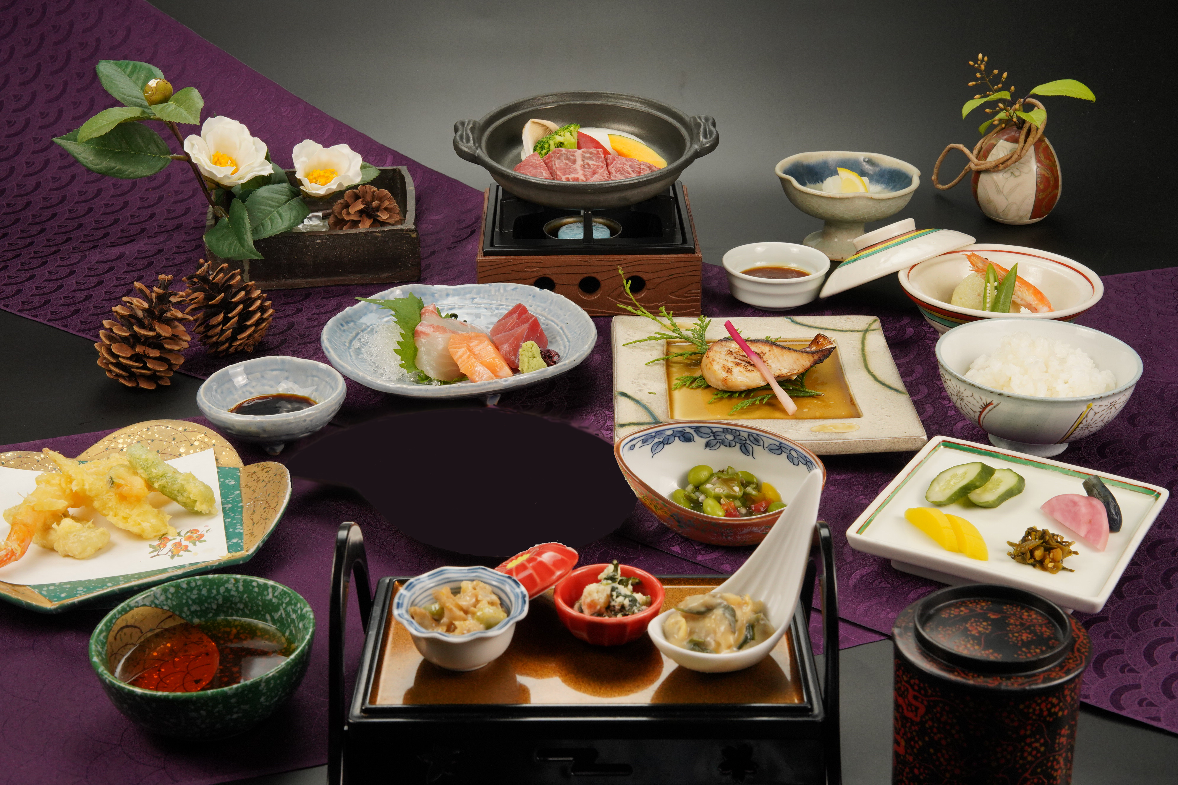 松阪牛陶板焼き四季会席