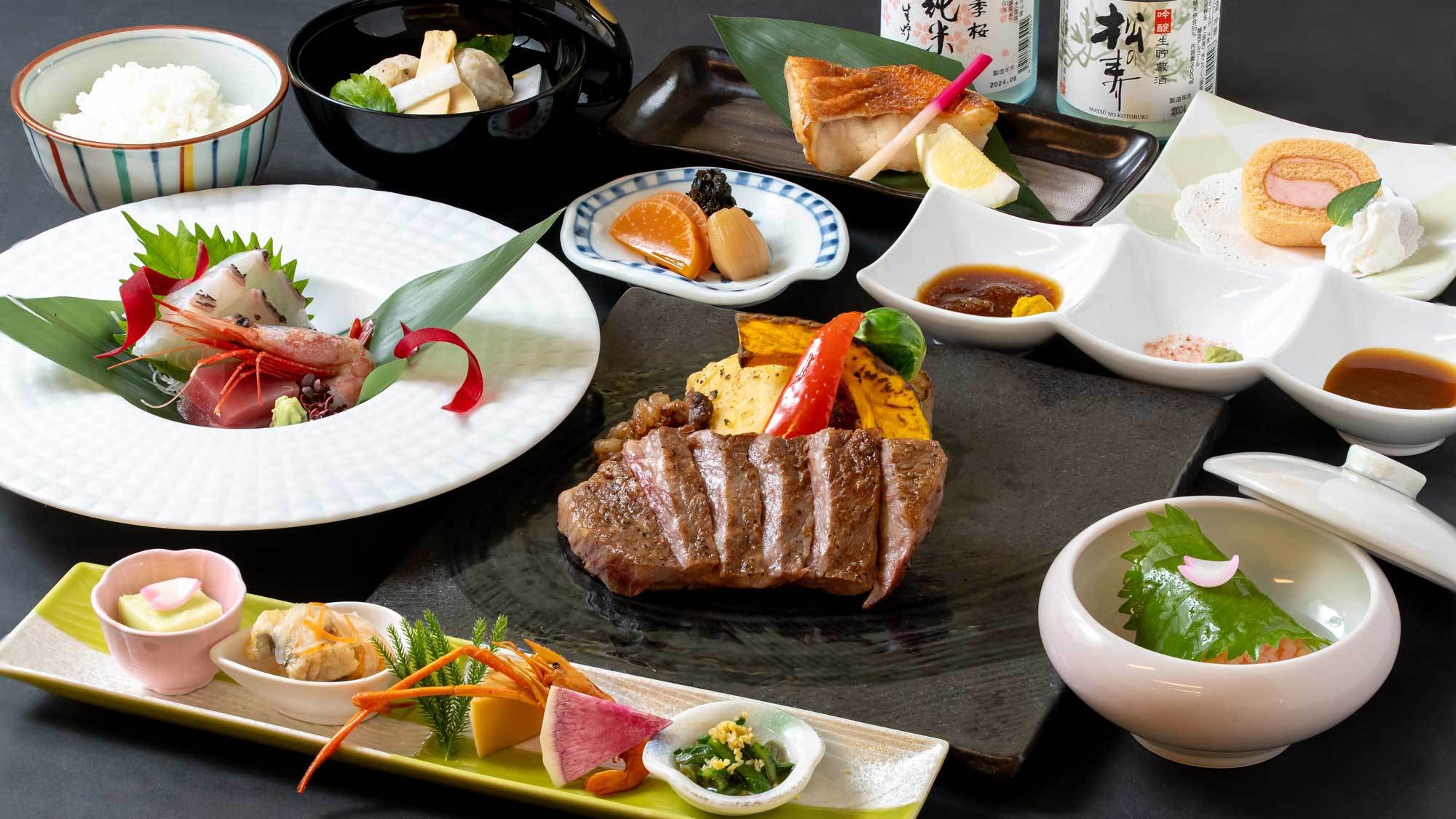 【通年基本】ご当地ブランド牛「とちぎ和牛」のステーキに舌鼓！スタンダードコース《きすげ》