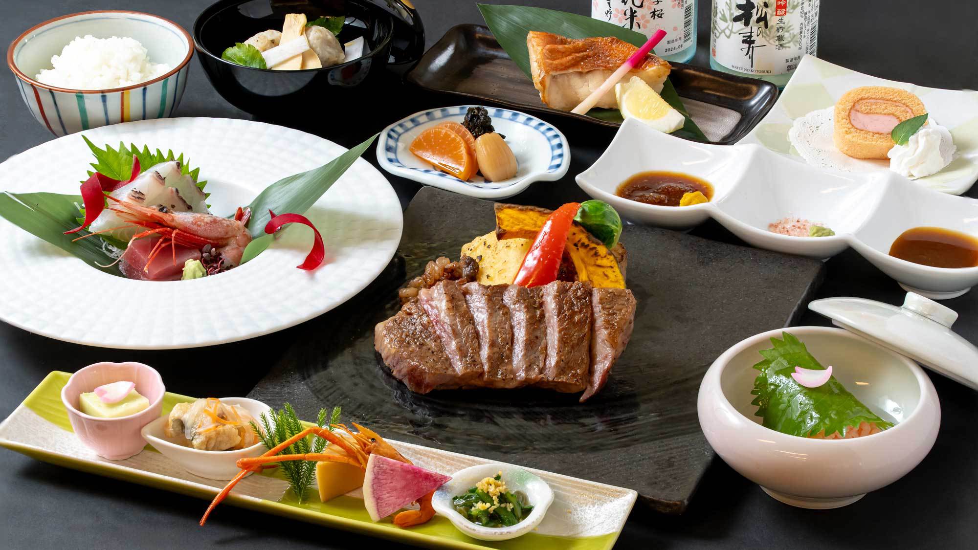 【通年基本】ご当地ブランド牛「とちぎ和牛」のステーキに舌鼓！スタンダードコース《きすげ》
