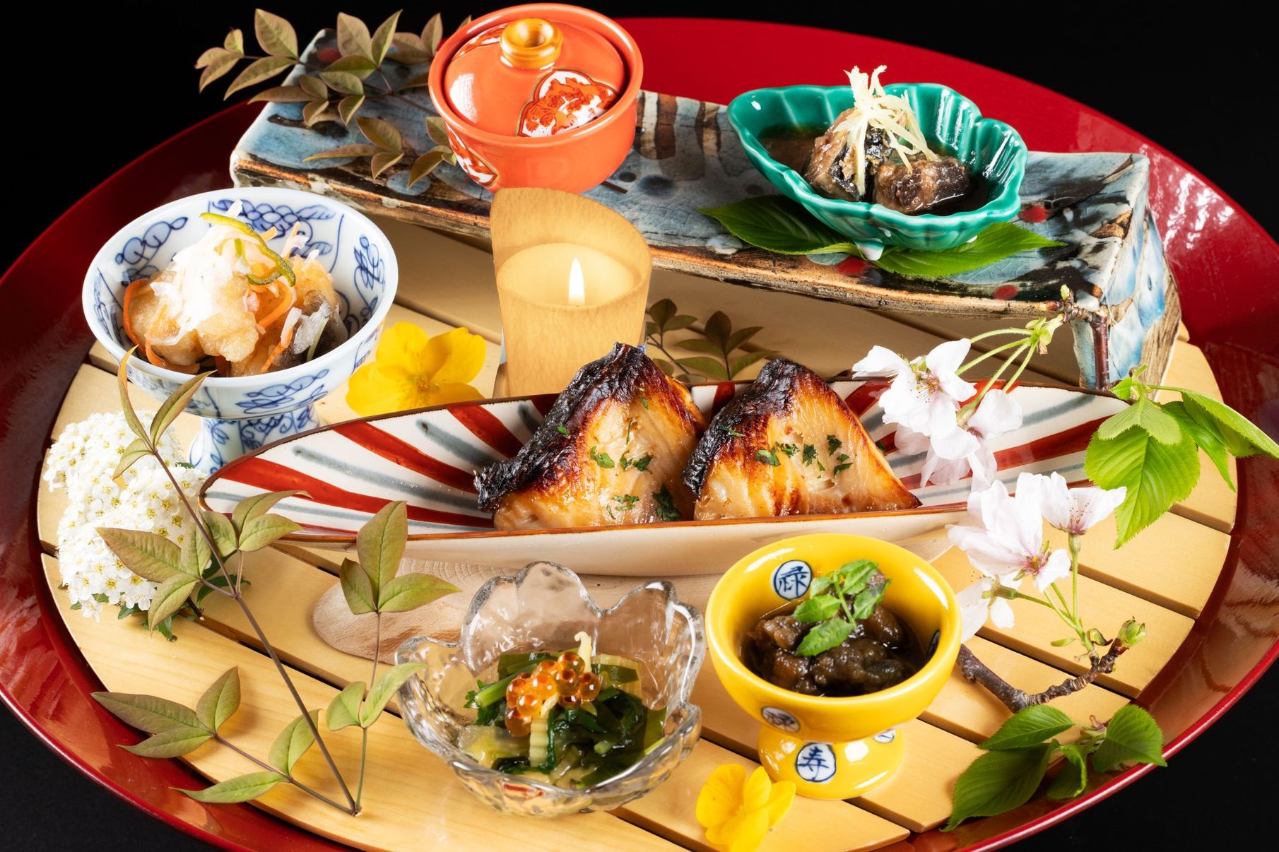 【少量こだわり会席】メインは金目鯛の煮つけ！勝浦の磯料理と4種類のお風呂で温泉を満喫！