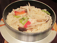 金目の釜飯
