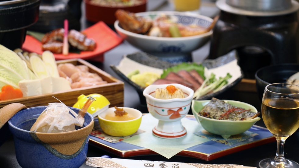 【ペット同宿】愛犬と部屋食で過ごす至福の時間◆八上姫会席-梅-2食付