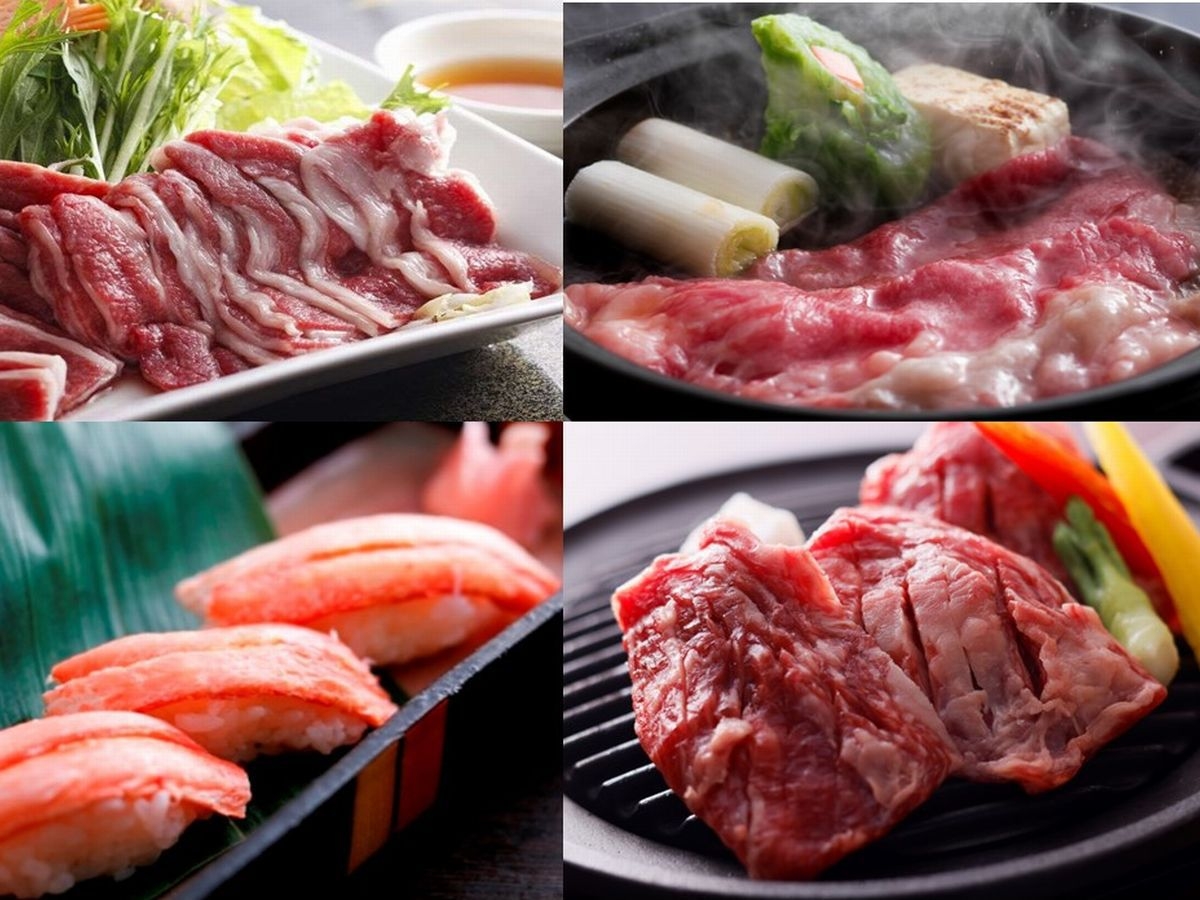 竹田城の麓で日帰りランチ♪但馬牛づくし200g♪但馬牛すき焼きｘ但馬牛陶板焼き