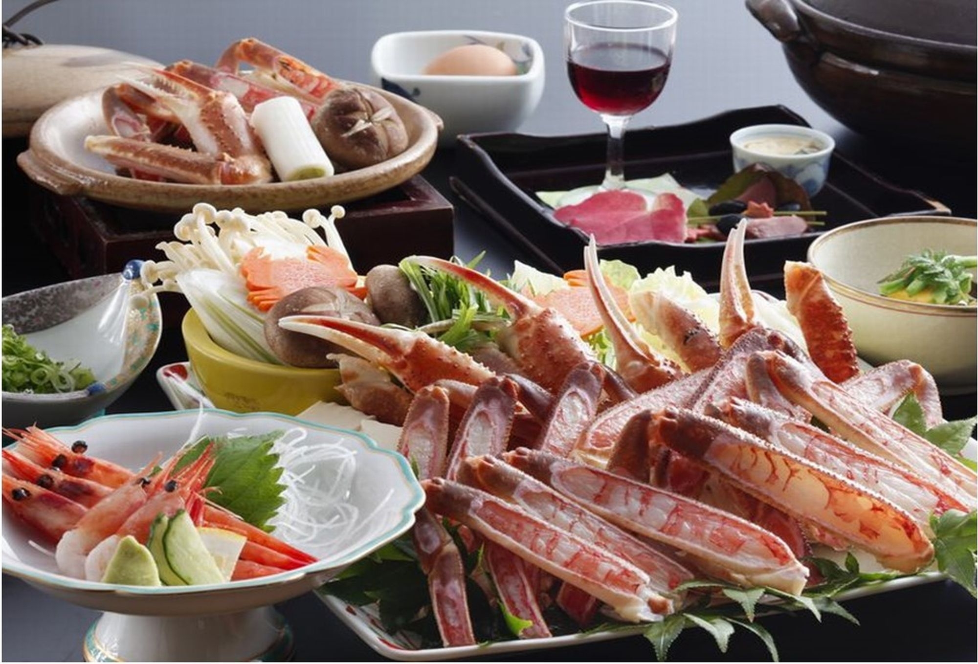 11/6〜カニ解禁！温泉付き「宙」と「天」の棟◎1人1，5杯カニx名産岩津ねぎ会席ｘ竹田城入山券付