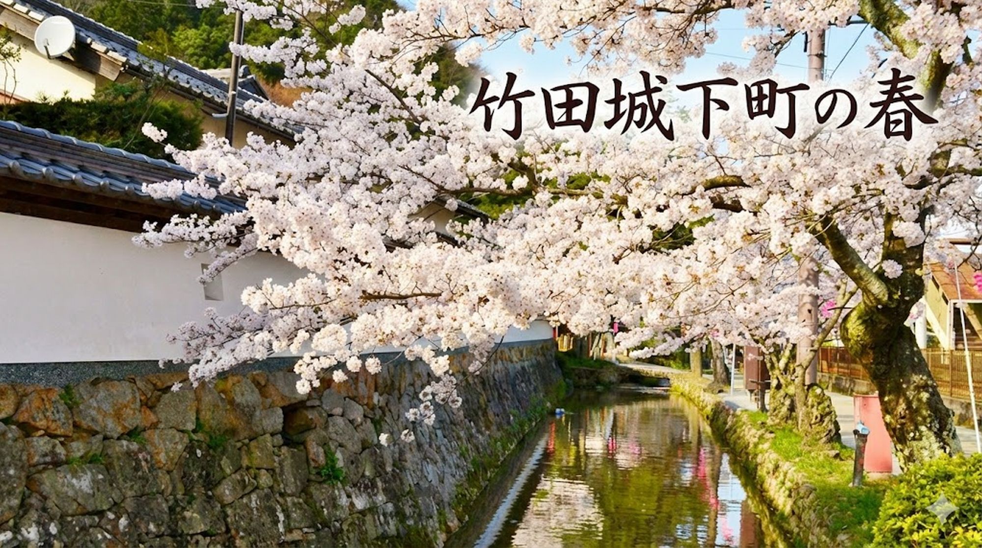 竹田城下町の春