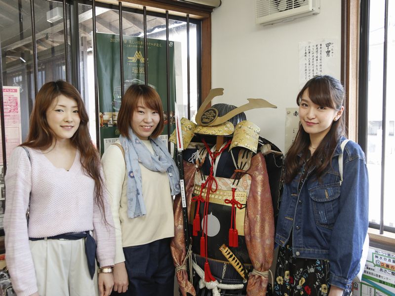 ＪＲ竹田駅内にの観光案内所は、竹田城の情報がいっぱい。