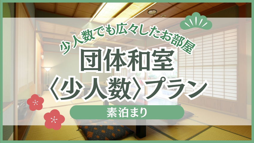 団体和室☆少人数プラン　≪素泊まり≫