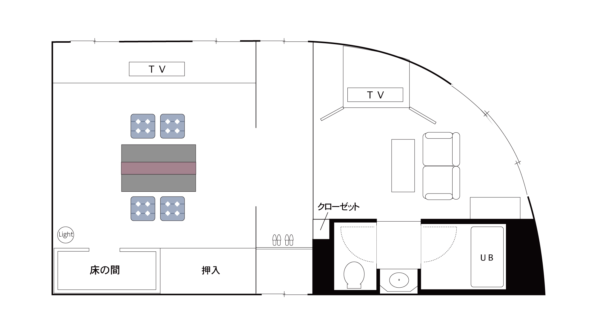 和室8畳〈間取り〉