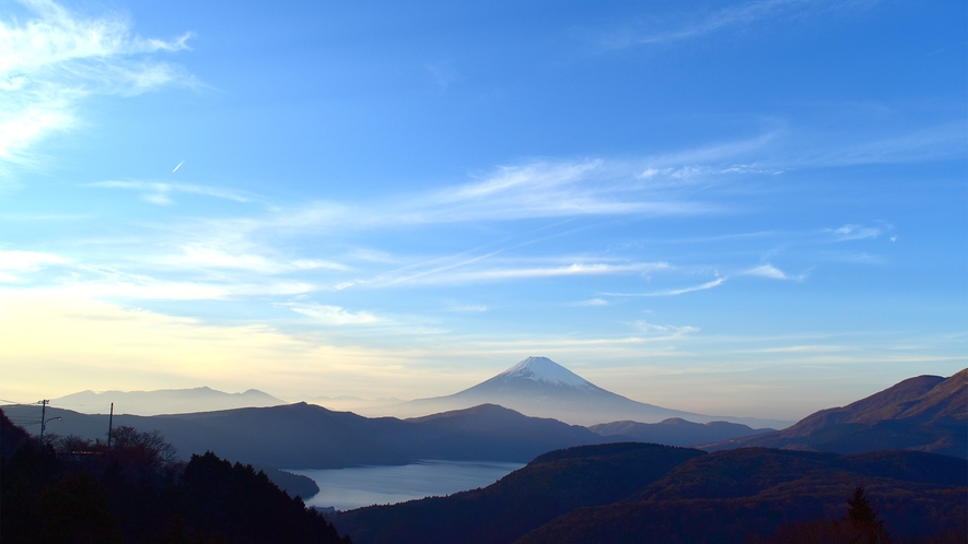 ■芦ノ湖・富士山（冬）