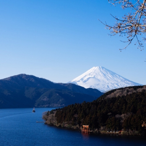 □芦ノ湖・富士山