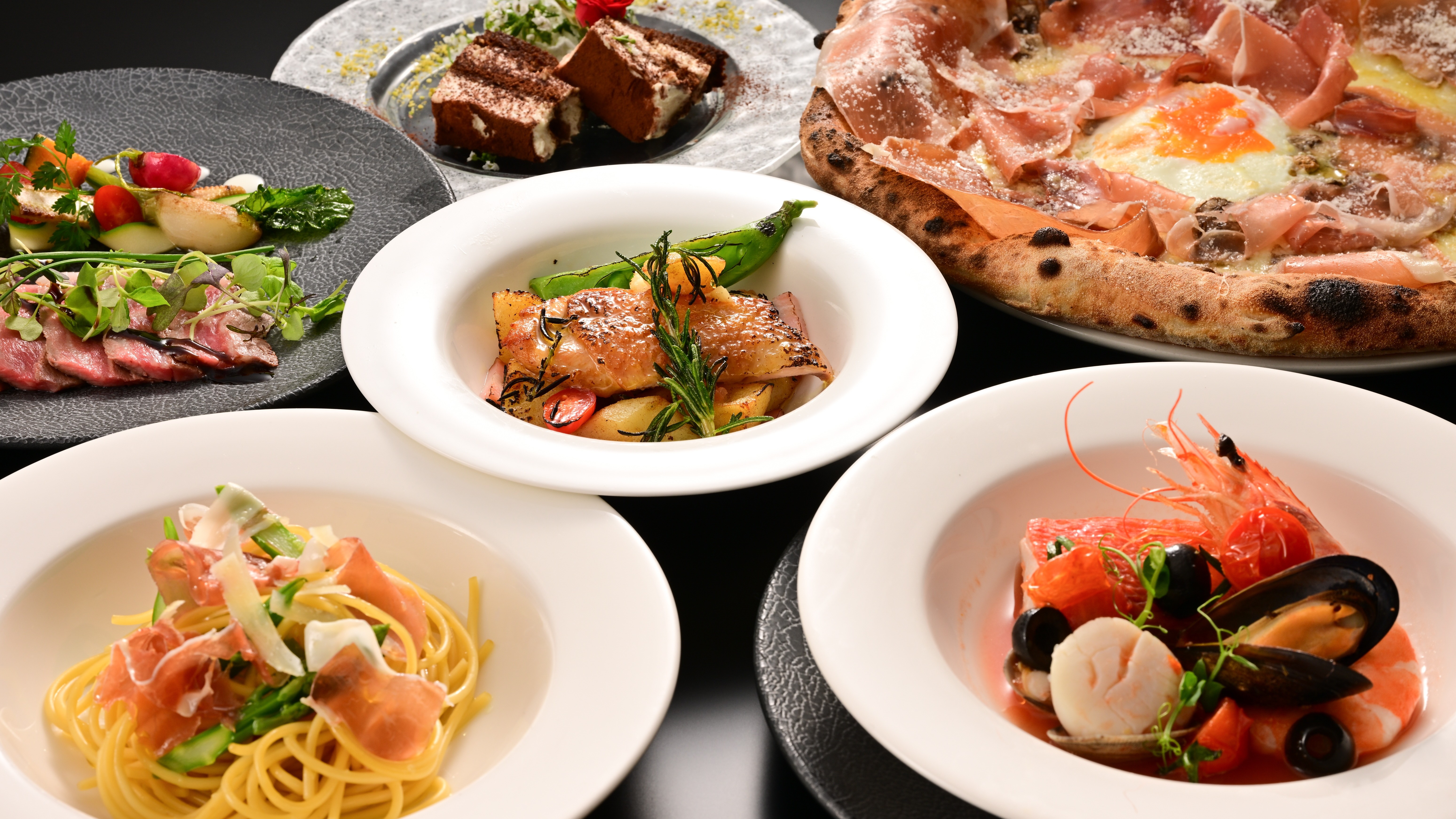 元パレスホテル立川の総料理長である中溝シェフを迎え料理メニューを一新。