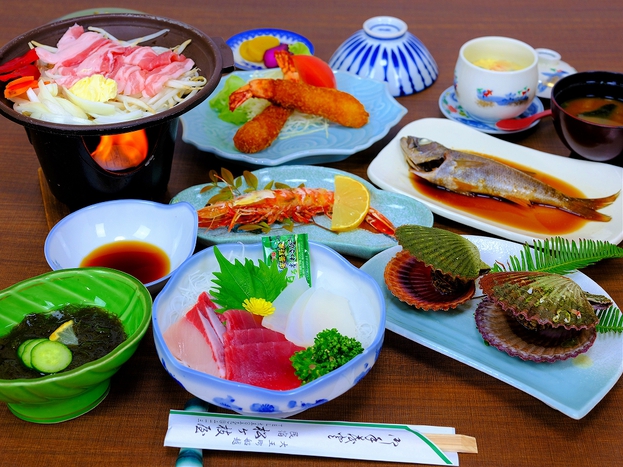 【スタンダード料理夕食朝食付】旬の新鮮地魚１泊２食付き