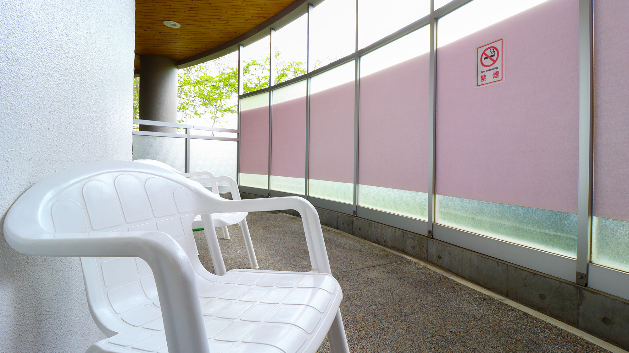 #テラス　サウナの後はテラスで外気浴♪