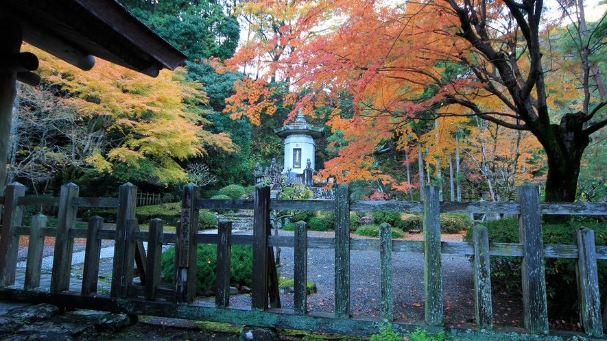 観光◆久遠寺～秋には紅葉も愉しむことができます～山本坊より車で5分