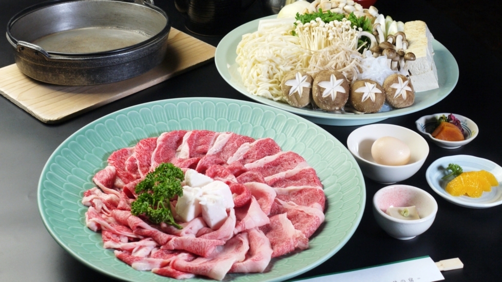 【和牛すき焼き】厳選和牛を特製割り下で♪旬のお造りも付いた欲張り会席
