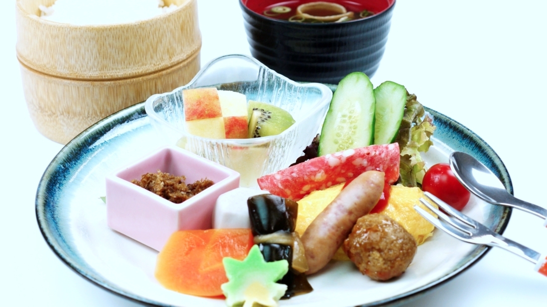 【朝食付】最終チェックイン21時までOK！朝はしっかり食べて出発♪（WiFi完備）