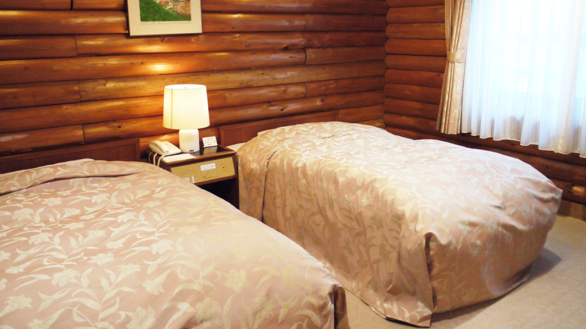 *【特別室（ユニットバス付）】コテージの特別室。木のぬくもりを感じながらゆっくりとお過ごしください。