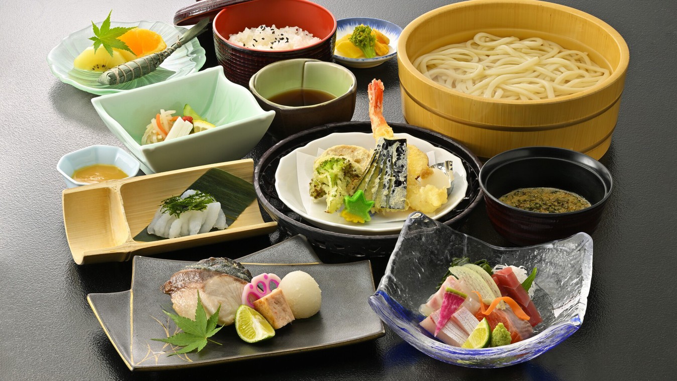 女将おまかせ　夕食イメージ画像（たらいうどん）