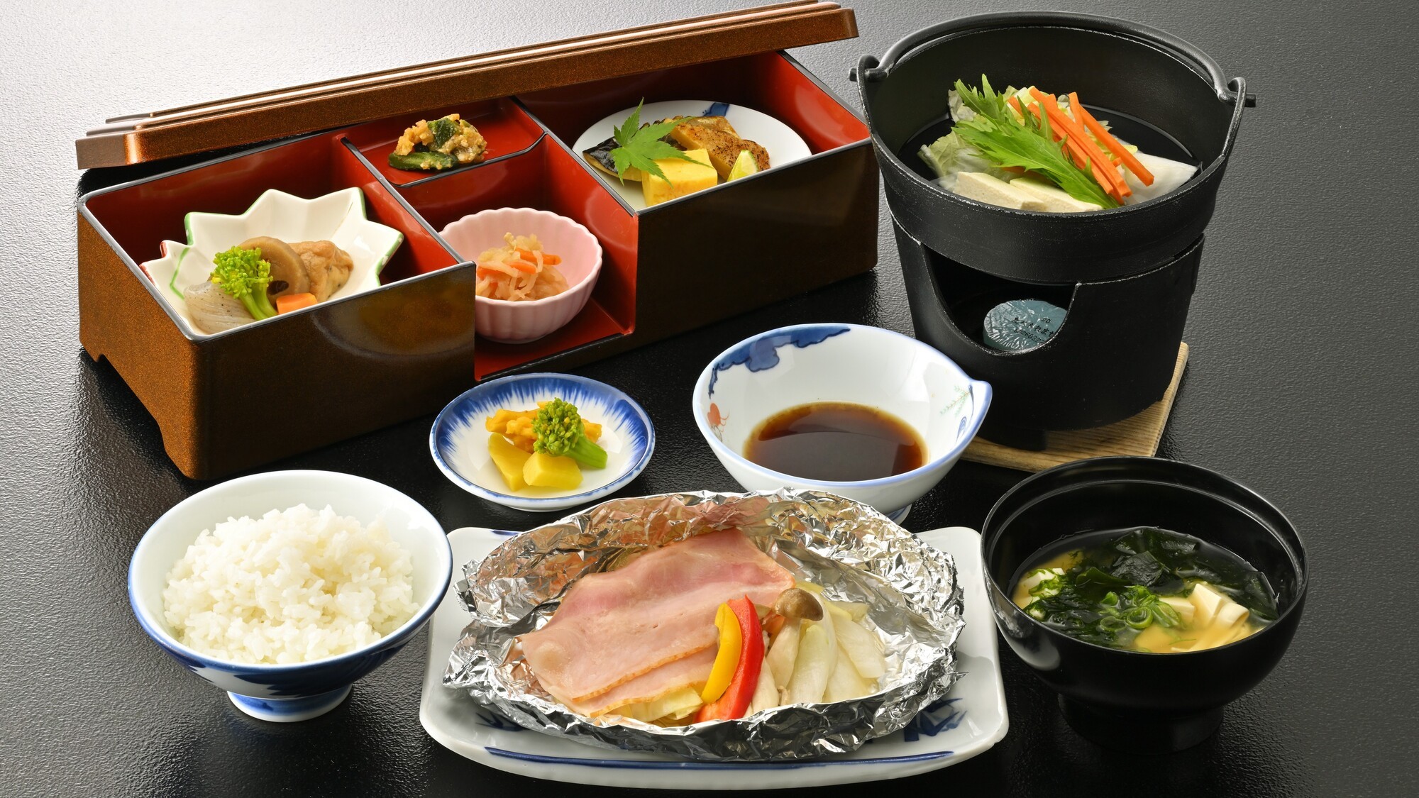 朝食(湯豆腐付き）