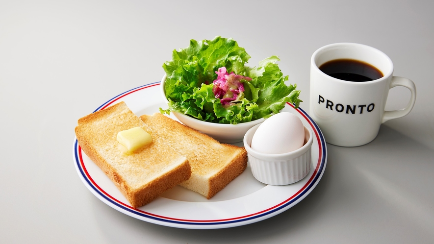 朝食メニュー一例　トーストセット