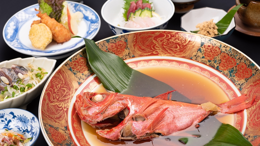 *【夕食一例】少し贅沢な旅を！金目鯛の煮つけ料理