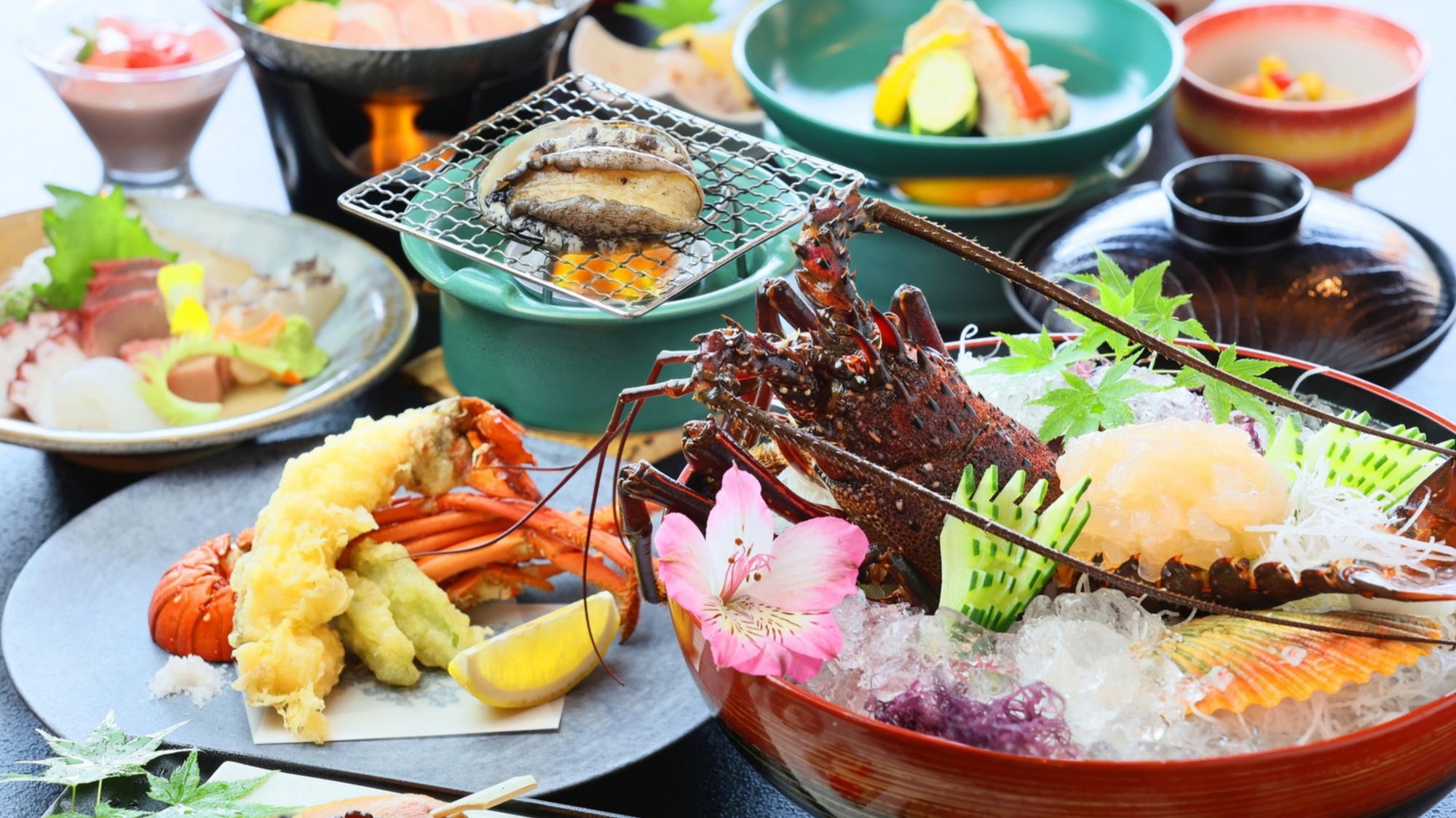 【8月解禁｜期間限定】当館一番人気！『伊勢えび会席御膳』獲れたてぷりぷり＆濃厚な甘みを堪能