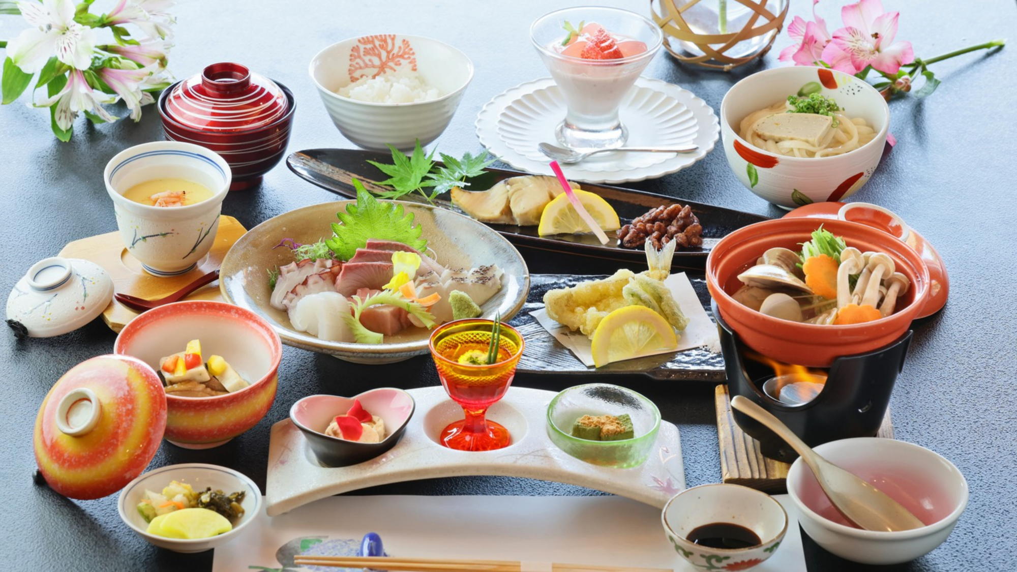 基本会席｜旬の素材を使用した会席料理です※季節によって料理内容は変更になります