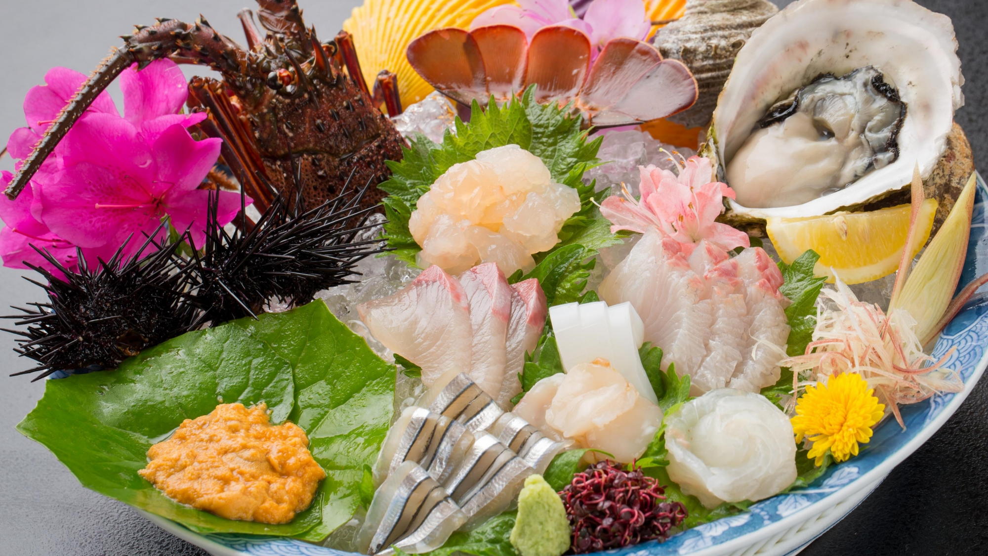 目前に広がる天草灘で獲れる新鮮な魚介類！