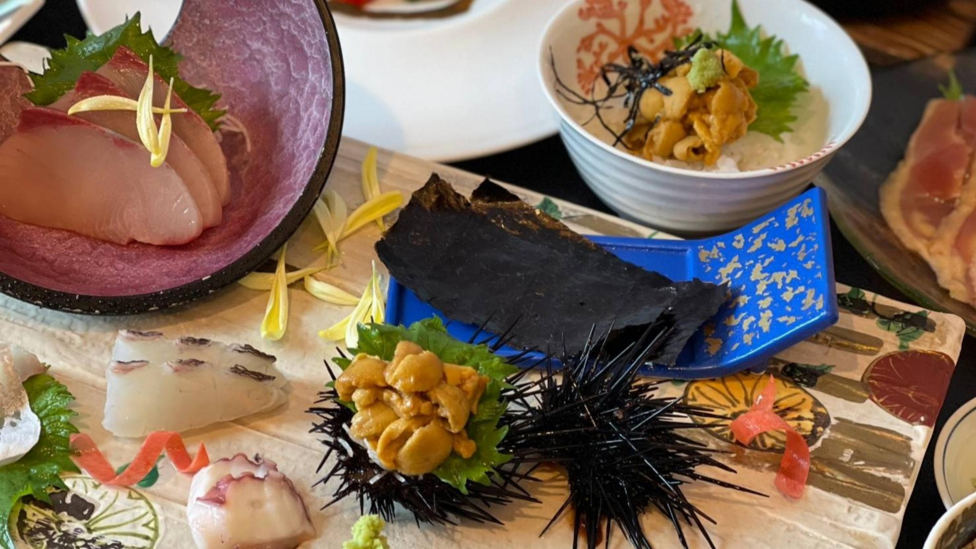 天草うに三昧｜貴重な紫うにを使用した会席料理