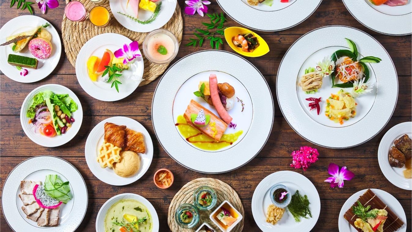 【早期割45】五感で味わうこだわりの琉球和食と鉄板焼のぬちぐすい朝ごはん！（朝食付）