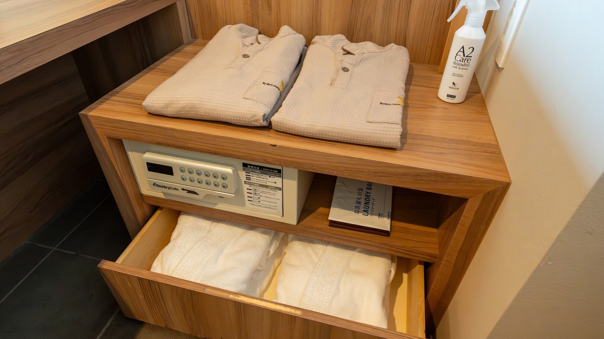 金庫やリラックスウェアをご用意