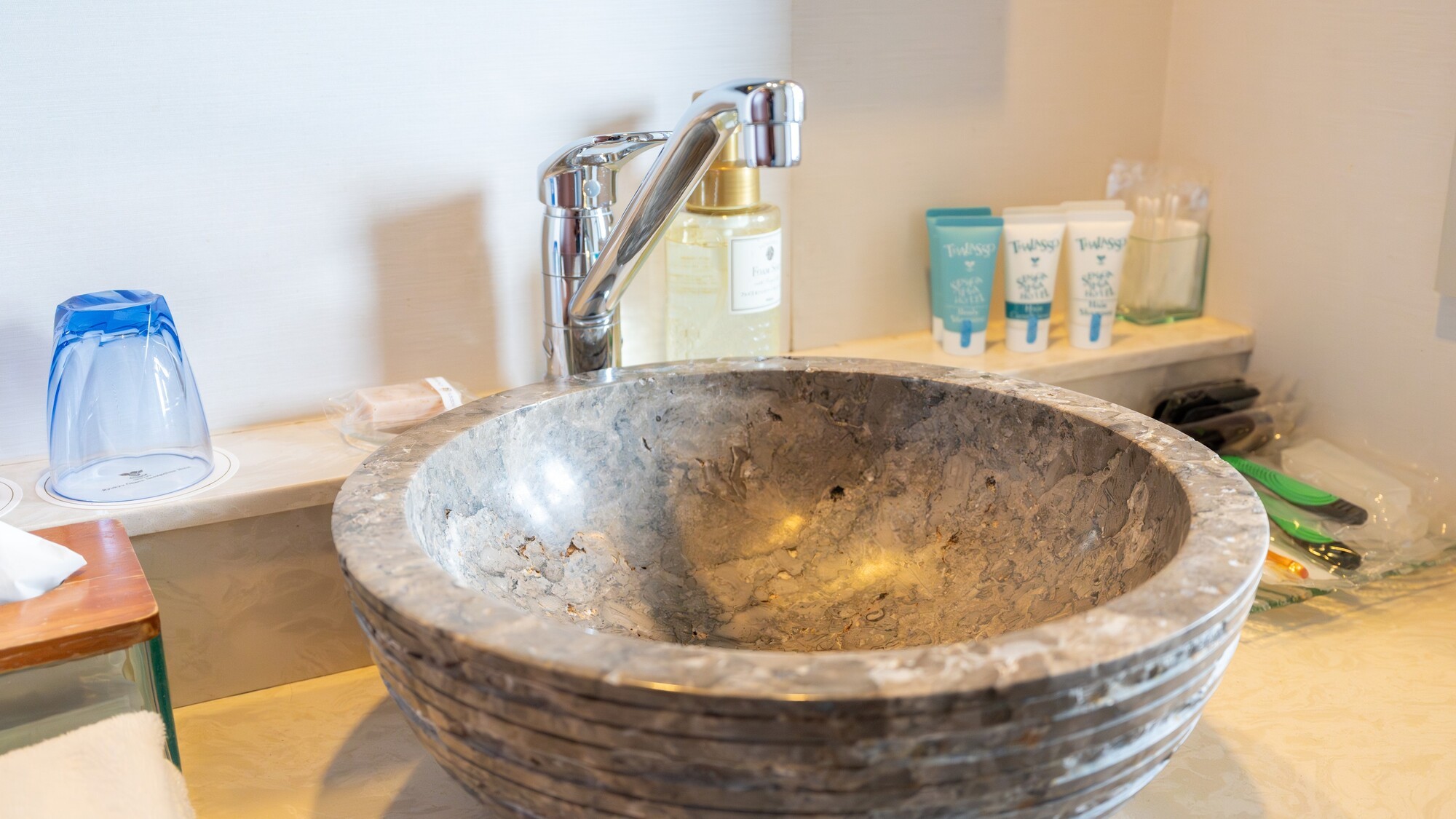 使い心地を考慮してセレクトされたバスアメニティを設置