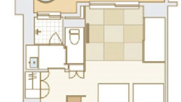 温泉露天風呂付コーナーデラックス和洋室エアポートビュー