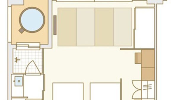 温泉露天風呂付 デラックス和洋室エアポートビュー