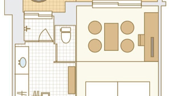 クラブフロア按司温泉露天風呂DXツインエアポートビュー